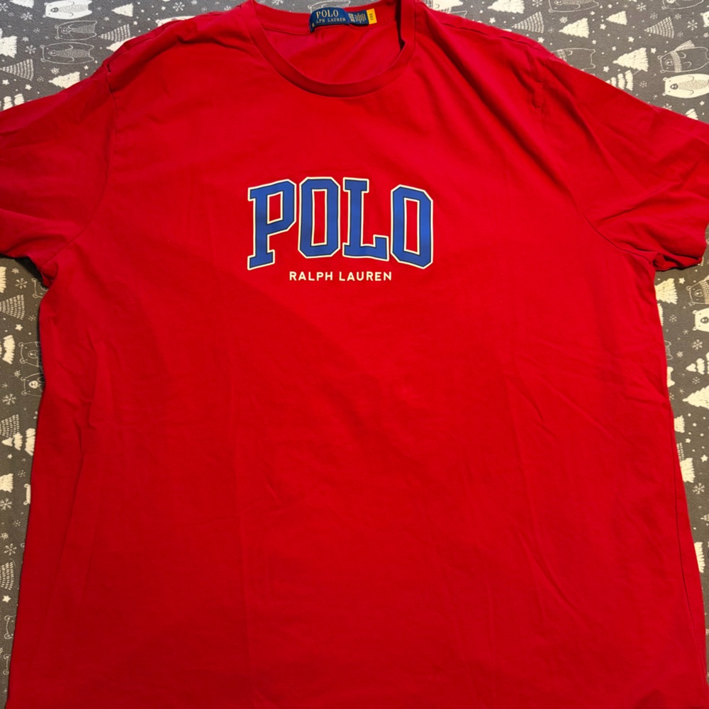 Polo by Ralph Lauren men’s Big and Tall 3XB Vibrant Red Tee